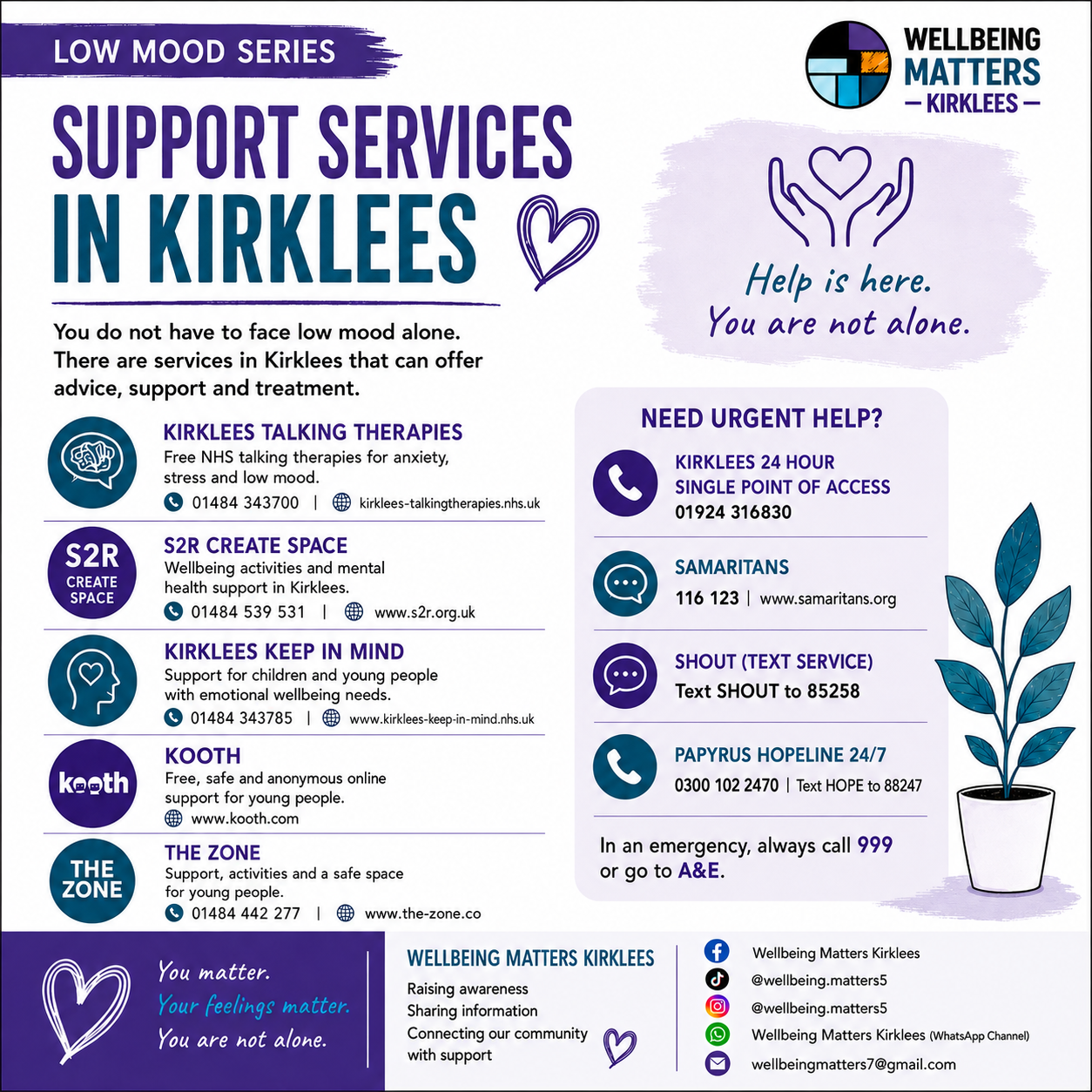 Wellbeing Matters Kirklees Low mood series, image 3: How it can affect you